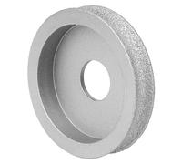 Sorandy Muela Abrasiva Soldada con Diamante Eficiente para Piedra Cerámica Vidrio para Decoración de Edificios Herramienta Abrasiva de Granito de 7,3 Cm para Bordes y Biselados de Paredes Exteriores