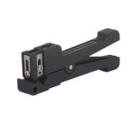 Sorandy Pelacables de Fibra óptica, Cuchillo de Cable Coaxial Horizontal Eficiente, Herramienta para Electricistas para Pelar Cables, Cable Dendrítico Interior, Negro, 1 Pelacables de Fibra óptica