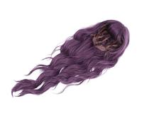 Sorandy Peluca de Dama Morada, Postizo Ondulado Largo Ajustable de Moda para Mujer, Pelo Falso Sintético para Cosplay de 66cm para Fiestas y Halloween