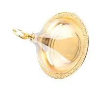 Sorandy Plato para Servir con Cúpula, Plato para Servir Acrílico de Acero Inoxidable con Relieve Dorado, de Cúpula Transparente con Base de Metal, Ideal para Fiestas en Casa, Cafeterías, Ensaladas,