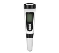 Sorandy Pluma de Prueba de Agua para Piscina, Probador de Calidad del Agua con Medidor de Temperatura, 0-4 Ppm CL, 0-60 °C, LCD Retroiluminada, Apagado Automático, ABS a Prueba de Golpes