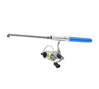 Sorandy Pocket Fishing Rod with Retractable Mini Reel (Blue)