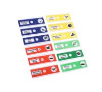 Sorandy Portaobjetos de Microscopio Preparados Profesionales de Plástico, 12 Piezas, 4 Colores para una Fácil Clasificación para Entusiastas de la Ciencia (Mezclar colores)