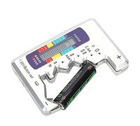 Sorandy Probador de Batería Digital Detector de Capacidad de Batería Portátil Herramienta de Medición para Cuadrada Recargable AA AAA 9V, Ranura Fija de Varios Niveles para Comprobar Si está