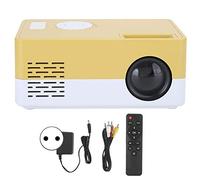 Sorandy Proyector 1080P, Mini Proyector LED de Alta Definición Completa, Proyector Smart Home Cinema Amarillo Blanco, Compatible con iOS/Android/TV Stick/PS4/XBOX/PC, Resolución de 1920X1080(EU)