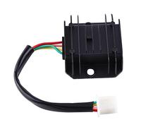 Sorandy Rectificador Regulador de Voltaje para Motocicleta, Disipa Eficientemente el Calor, Regulador de 12V para Motocicleta de Ciclomotor, ATV (BLACK)