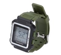 Sorandy Reloj Deportivo Digital Resistente Al Agua para Hombre, Retroiluminación LED, Cronómetro a Prueba de Golpes, Alarma para Correr, Senderismo, Pesca, Banda de Goma (DE Verde)
