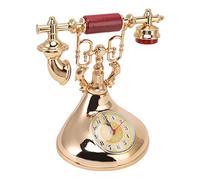 Sorandy Reloj Despertador Telefónico Retro, Diseño único y Elegante, Hora Precisa para Decoración de Cafetería, Hogar, Oficina, Plástico Duradero, 7,3 X 4,9 X 7,5 Pulgadas (YF020-2)