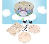 Sorandy Robot Aspirador de Madera, Robot Barredor para Niños, Kit de Ensamblaje de Ciencia Educativa para Niños con Evitación de Obstáculos, Ideal para Cumpleaños de y Niñas