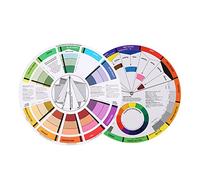 Sorandy Rueda Creativa de Color, Herramienta de Enseñanza de Clase de Arte de Mezcla de Pintura para la Mezcla de Maquillaje de Arte de Uñas con Tabla de Aprendizaje de Color para Artistas Maestros