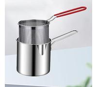 Sorandy Sartén de Acero Inoxidable 304, Olla Compacta de Largo para Familias Pequeñas, Tamaño Mini, 1 Unidad