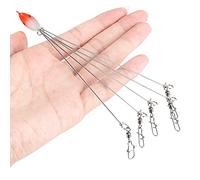 Sorandy Señuelos de Pesca Alabama Umbrella Rig de 5 Brazos para Pescadores de Agua Dulce, Metal y Plástico Duraderos, 21 Cm de Longitud, Incluye Pivotes a Presión (1)