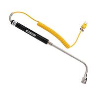 Sorandy Sonda de Temperatura de Alta Precisión para Termopar de Acero Resistente Al Calor Tipo K para Gas y Líquido - Termopar de Superficie de Vástago Recto (#3)