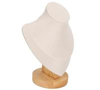 Sorandy Soporte de Exhibición de Collar Soporte de Joyería de Cuero de PU de Franela Transparente Resistente para Tienda Minorista, de Cadena de Collar que Ahorra Espacio para Encimeras de Vidrio