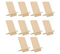 Sorandy Soporte de Maderaje para Teléfono, Soporte de Maderaje Compuesta Desmontable para Teléfono Celular, Superficie de Bricolaje sin Terminar, Visualización de Escritorio Estable (Patrón 7 10PCS)