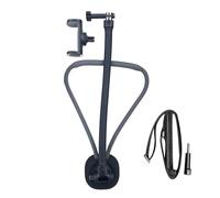 Sorandy Soporte para Teléfono para el Cuello, Soporte para Teléfono con Tubo de Silicona Flexible Giratorio 360 para Vlogging POV Manos Libres, Esqueleto de Aluminio Reforzado para