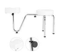 Sorandy Taburete Ajustable de Cuero PU para Reposabrazos de Tatuaje, Almohadilla para Pie para Artistas de Tatuajes y Sesiones de Pedicura, 2 Colores, Diseño Cómodo (White)