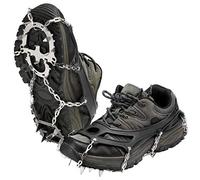 Sorandy Tacos de Tracción de 18 Picos, Agarres de Hielo de Acero Inoxidable Livianos, Tacos de Nieve con Banda Elástica de TPU con Diseño Antideslizante, Ideales para Caminatas, Campamentos, (XL)