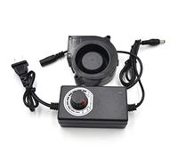 Sorandy Ventilador de Refrigeración sin Escobillas, Ventilador con Controlador de Velocidad Variable, Pequeño de 75 Mm con Alimentación de CA con Refrigeración Eficiente, Ideal para Asiento de Coche