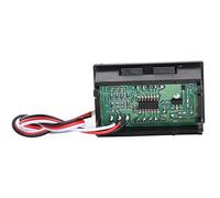 Sorandy Voltímetro LED Digital Medición de Alta Precisión 0-100 V para Panel de Tablero de Barco Marino RV (Color de retroiluminación de fuente rojo)