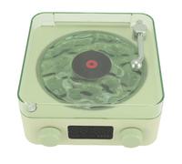 Sorandy Waves Player, Altavoz Inalámbrico 3 en 1 con Luz Nocturna y Visualización de la Hora, Grabadora de Cinta Vintage con Efecto de Sonido Estéreo Creativo Portátil para Dormitorio, (Green)