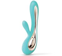 Vibrador De Silicona Doble Placer, Azul Marino - Lelo Soraya 2 Aqua