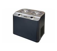Unold Doppio 48835 - Sorbete con compresor y 2 bandejas de helado en aprox. 30 minutos, 250 W, negro