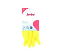 Sorbo 10S00034 Guantes de sujeción Fuertes para casa, Látex, Amarillo, Small - 1 Pair