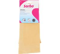 Sorbo Cuero Natural para Ventana XL - 38 x 59 cm - Piel de Oveja auténtica - Alta absorción - para Limpieza sin Rayas - para Cristal, Espejo, Coche - Suave, Duradero y Reutilizable