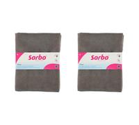 Sorbo Paño de Microfibra para el Suelo, Grande, sin Rayas, súper Absorbente, Plumero, Multiusos, Limpieza de Coches, Suelos y casa, 50 cm x 60 cm (Paquete de 2)