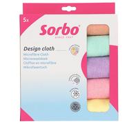 Sorbo Paños de Microfibra de Unicornio, Juego de 5, 40 x 40 cm, sin Rayas, sin detergente, se Puede Usar en seco y húmedo, para Cocina, Muebles, Suelos y Textiles, Lavables