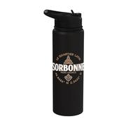 Sorbona París Francia Etiqueta 2C Stainless Steel Insulated Water Bottle
