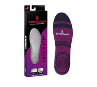 SORBOTHANE Cush N Step - Plantillas para hombre y mujer, plantillas de espuma antibacteriana que absorben los golpes para caminar, senderismo y comodidad diaria, insertos de cojín para fascitis