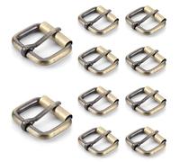 Sorcristy 50 hebillas de cinturón para mujer, hebillas de metal para cinturón, para bolso, cinturón de cuero, accesorios de bricolaje (bronce)