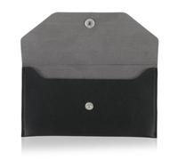 Sorcristy Cartera de cuero sintético reutilizable para dinero en efectivo, carteras retro para hombres y mujeres, dinero en efectivo, presupuestos, facturación y organización de finanzas (negro)