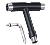 Sorcristy Skate Tools All-in-One, herramienta T para monopatín, accesorio de herramienta con llave Allen tipo T y destornillador de cabeza Phillips tipo L para ajustar patinetas, patines de ruedas