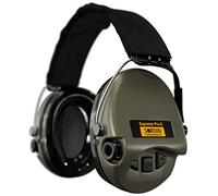 Sordin Pro-X Cápsula Protectores auditivos - 75302-X-02-B-S - Protección auditiva activa y electrónica con cinta de tela - Cojín de gel - Oliva