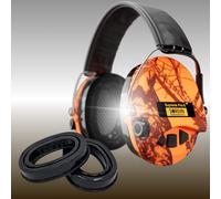 Sordin Pro X LED Cascos - 75302-X-09-S - Auriculares Ultrafinos Electrónicos | Orejeras de Protección Auditiva | Diseño Extraplano para Cazadores - Tiradores y Aficionados a la Caza - SOR75302-X-09
