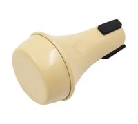 Sordina de Trompeta ABS Mini Semiprofesional para Principiantes | Práctica Exterior Ocasión, Color Beige, Pequeña y Portátil, Reduce Volumen sin Afectar Tono