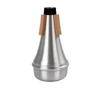 Sordina para trompeta de aluminio recta, de metal, para práctica de instrumentos, principiantes