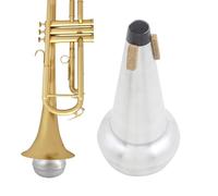 Sordina recta para trombón, aleación de aluminio, ligera, silenciosa, para trombón, herramienta de práctica profesional, accesorios de instrumentos musicales para el hogar, bajo