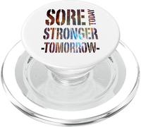 Sore Today Stronger Tomorrow Fitness Gym Work out Motivation PopSockets PopGrip para MagSafe