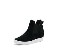 SOREL Bota Out 'N About Slip-On Wedge II para mujer, Negro/Blanco, 40 EU
