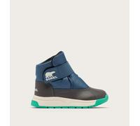Sorel Whitney III Strap Mid WP, Botas de Moda Youth Unisex Toddler, Uniform Blue, Jet, 24 EU