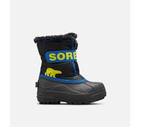 Sorel Snow Commander Boot, Botas de invierno, Unisex niños, Black Super Blue Toddler Collection 2024, 25 EU