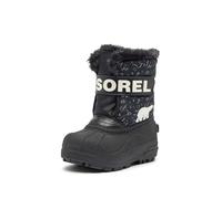 Sorel Childrens Snow Commander Boot, Botas para Nieve, Black, Bright Red, 24 EU