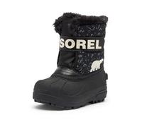 Sorel Childrens Snow Commander Boot, Botas para Nieve, Black, Bright Red, 29.5 EU
