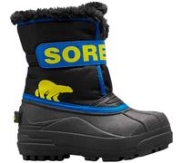 Sorel Snow Commander Boot, Botas de invierno, Unisex niños, Black Super Blue Toddler Collection 2024, 25 EU