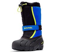 Sorel Flurry Boot, Botas de nieve, Unisex niños, Black Super Blue Toddler Collection 2023, 31 EU