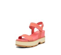 Sorel Joanie IV - Sandalias de cuña con correa en Y para mujer, Coral Blossom/Gum, 39 EU